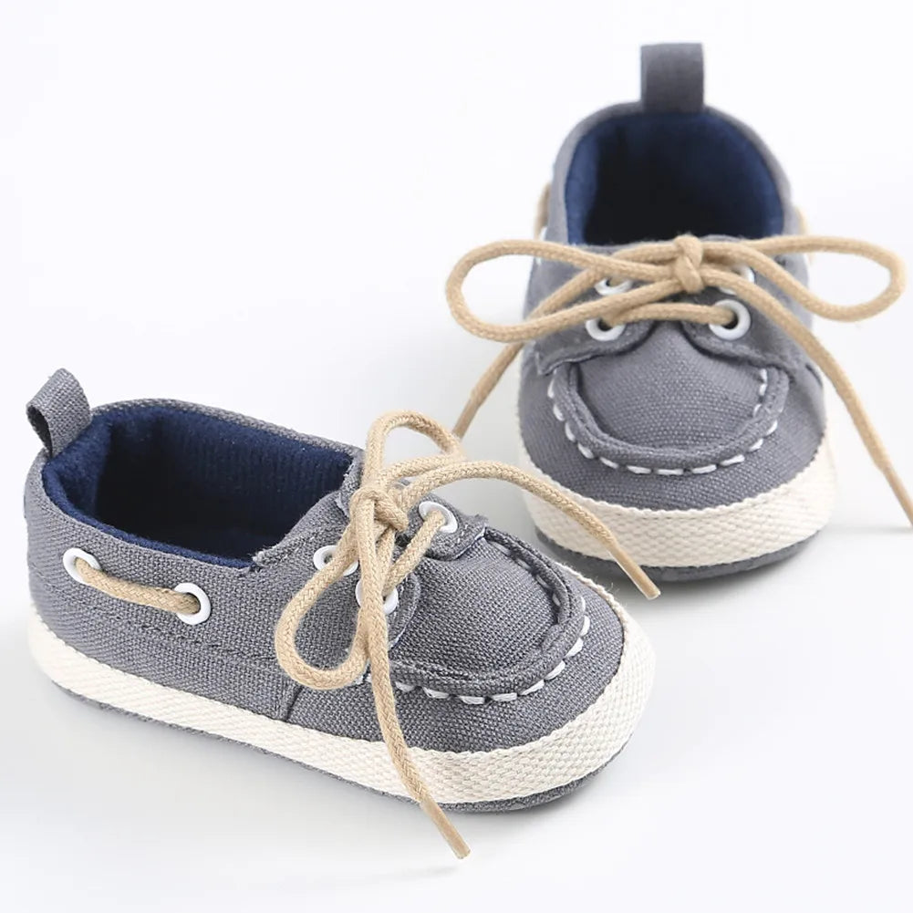 Baby Boys' Canvas Slip-On Boat Shoes