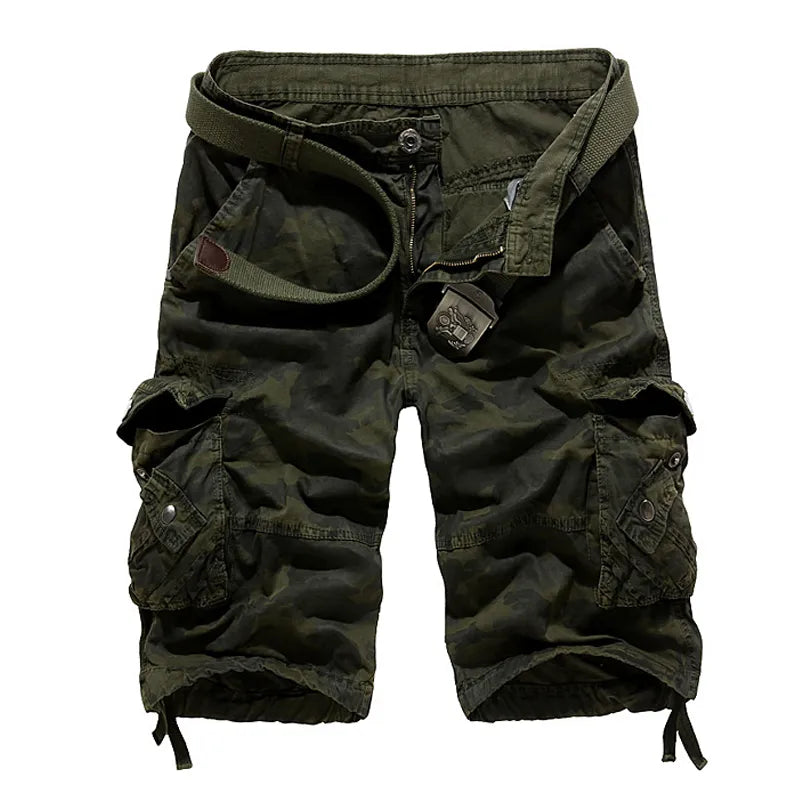 Youth Boys Military Camo Cargo Shorts