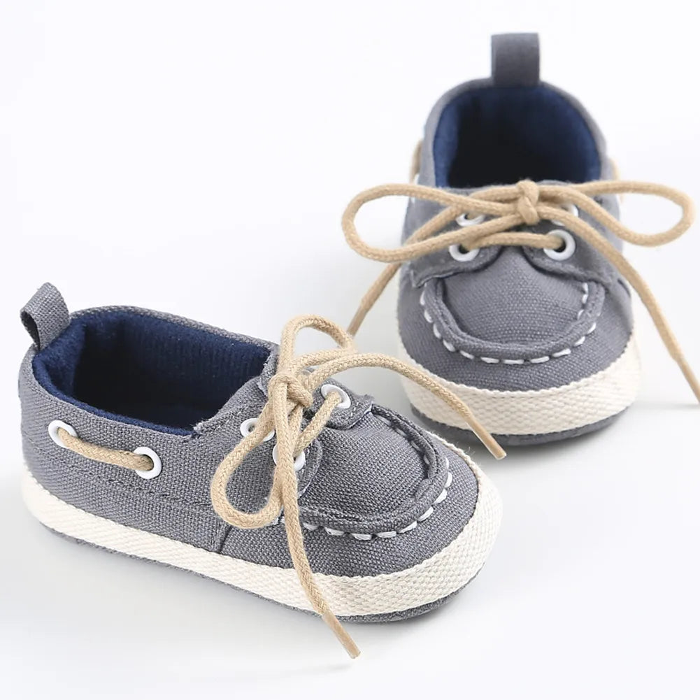 Baby Boys' Canvas Slip-On Boat Shoes