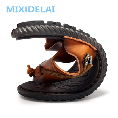 Men's Microfiber Platform Sandals