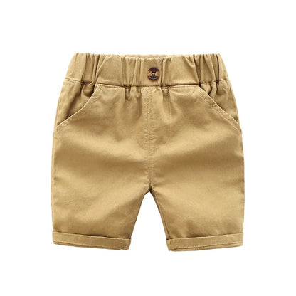 Boys' Cotton Elastic Waist Shorts