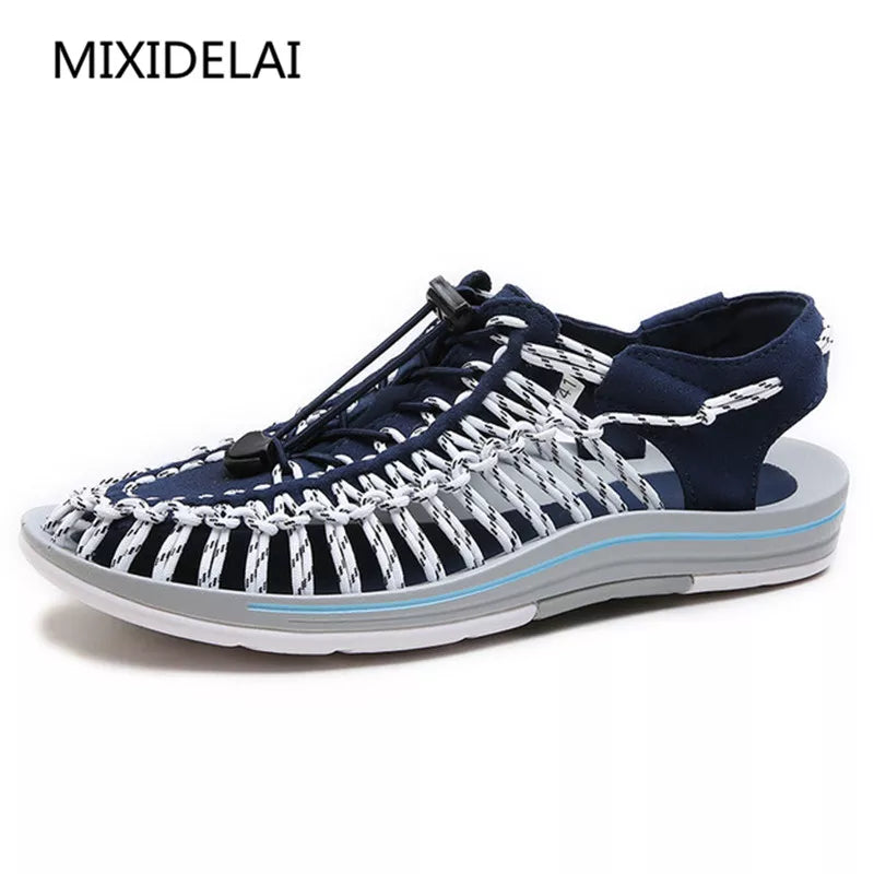 Cross-Tied Lace-Up Sandals for Youth Boys