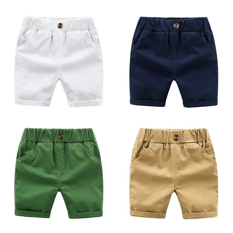 Boys' Cotton Elastic Waist Shorts