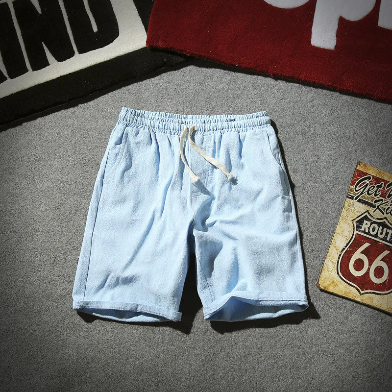 Men's Linen Beach Shorts