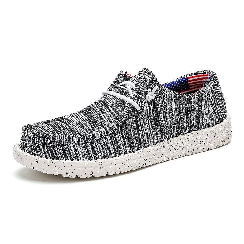 Canvas Loafer Slip-On Moccasin Shoes
