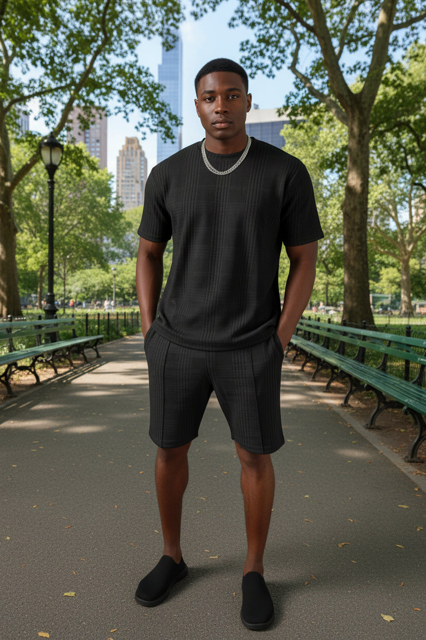 Men's 2-Piece Matching Short Set