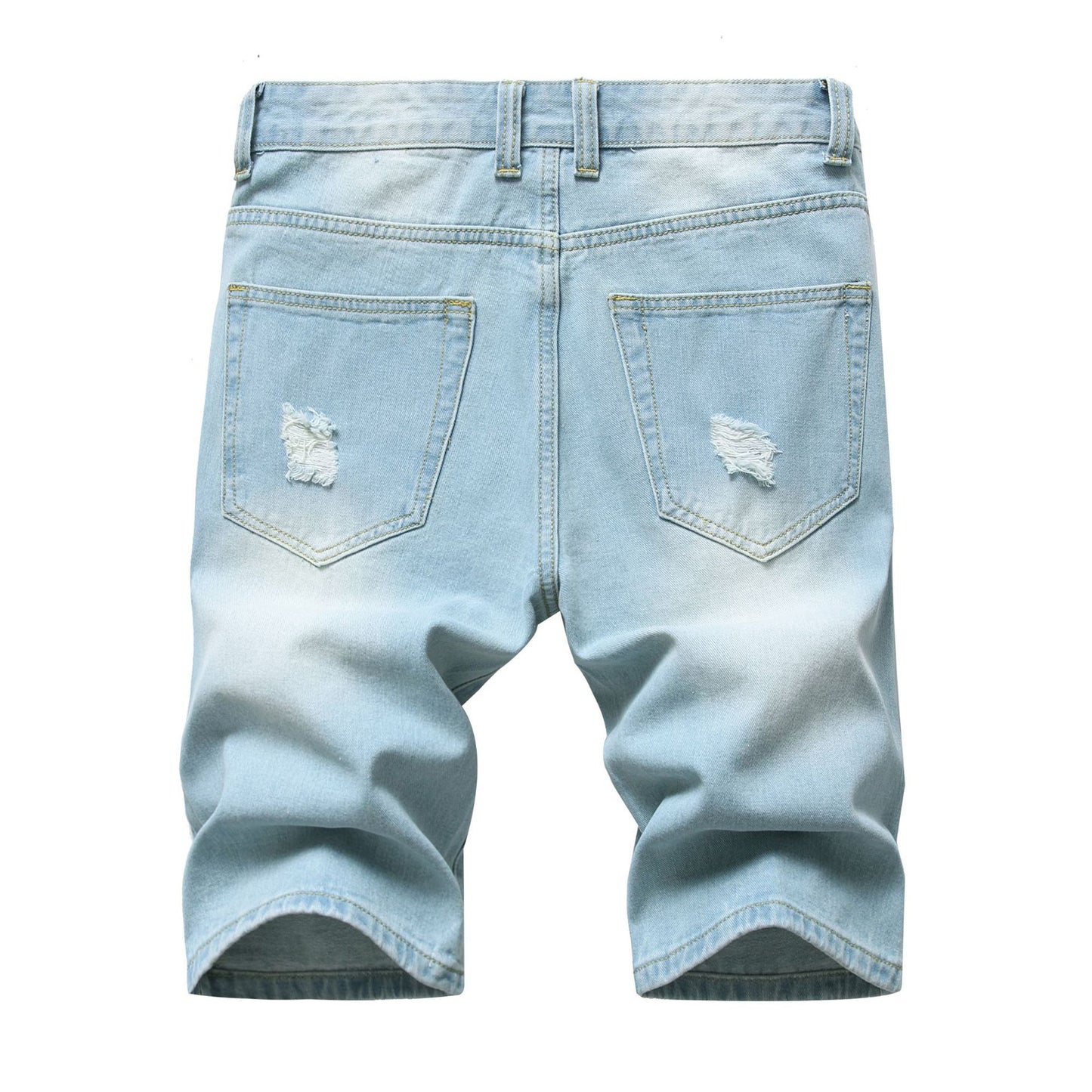Men's Distressed Denim Shorts