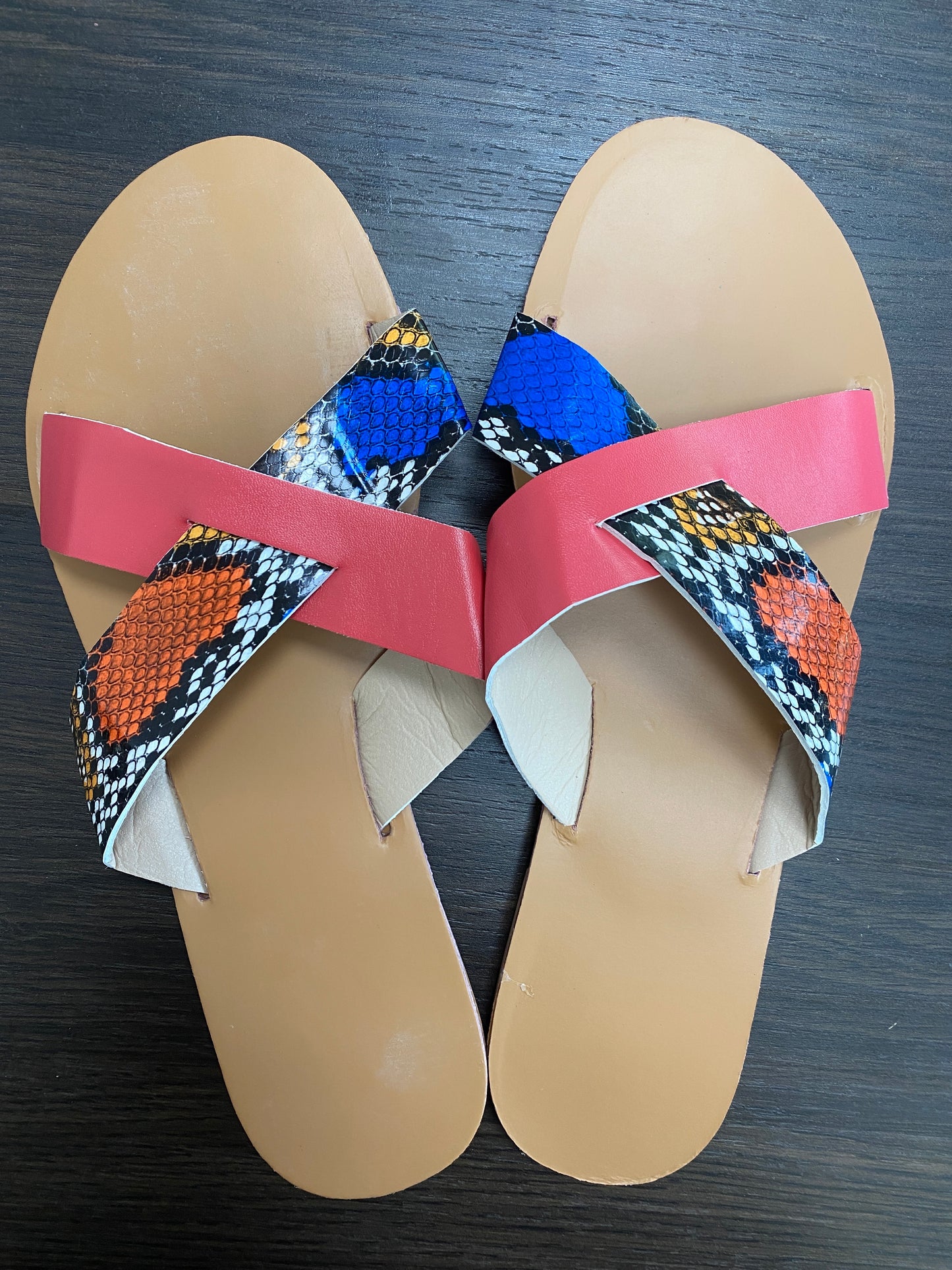 Women's Leopard Print Flat Sandals