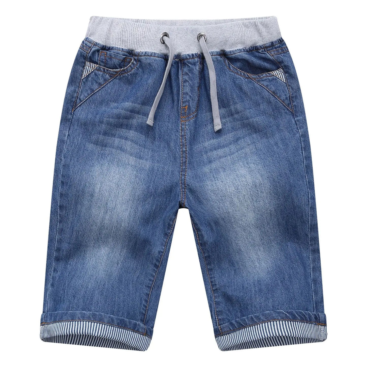 Boys Plaid Drawstring Shorts for Youth Boys