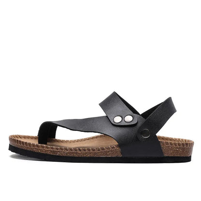 Men's Gladiator Leather Slip-On Sandals