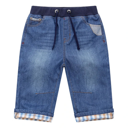 Boys Plaid Drawstring Shorts for Youth Boys