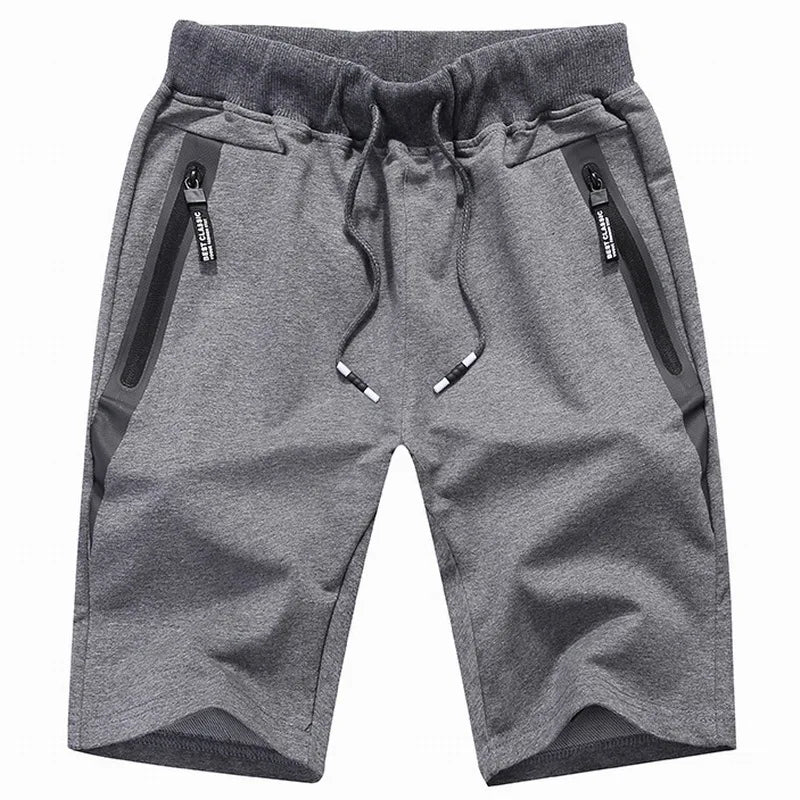 Men's Elastic Waist Casual Shorts with Pockets
