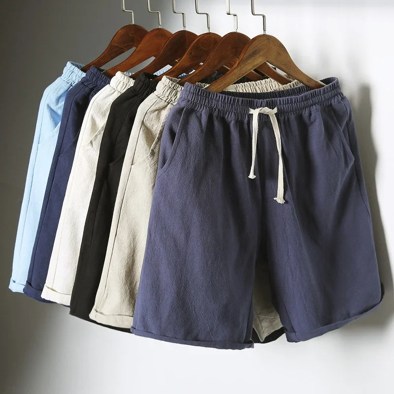 Men's Linen Beach Shorts