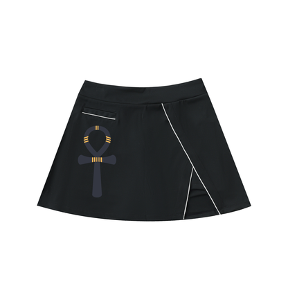 "Sovereign Path" High-Waist A-Line Skirt