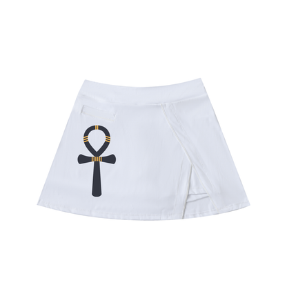 "Sovereign Path" High-Waist A-Line Skirt