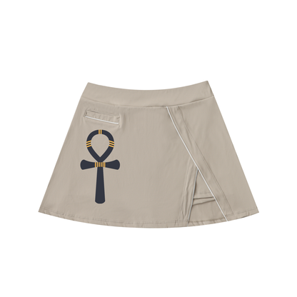 "Sovereign Path" High-Waist A-Line Skirt
