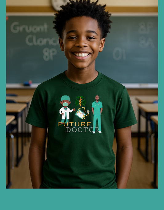 Future Doctor Youth Short Sleeve Tee for Boys