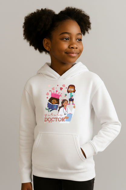 Future Doctor Youth  Hoodie for Girls