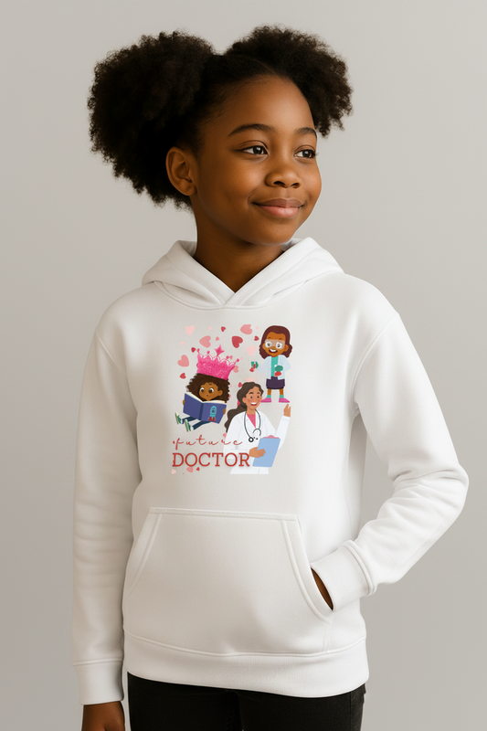 Future Doctor Youth  Hoodie for Girls