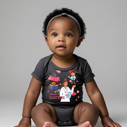 Future Doctor Baby Short Sleeve Onesie for Girls