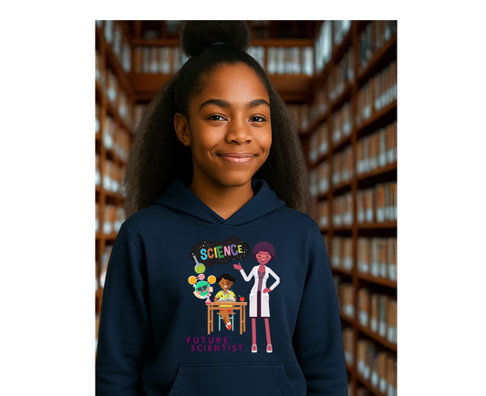 Future Scientist Youth  Hoodie for Girls