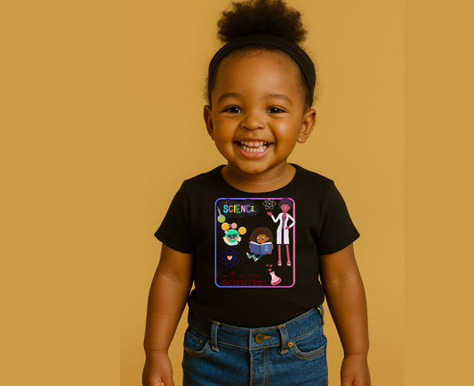 Future Scientist Baby Jersey  Tee for Girls