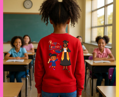 Keep Learning Proud Future HBCU Grad™ Youth Crewneck Sweatshirt for Girls
