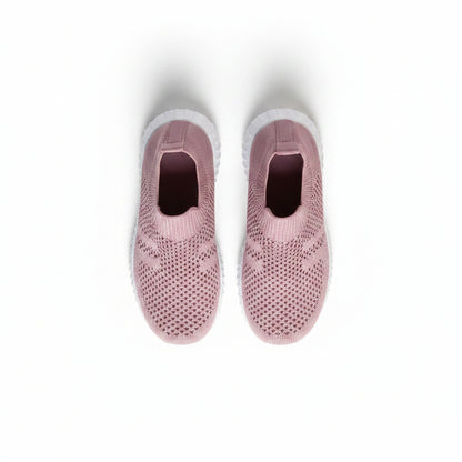 Girls' Knit Slip-On Breathable Sneakers