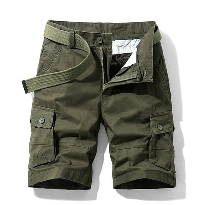 Men's Multi-Pocket Cotton Cargo Shorts | Quick-Dry Military Shorts in 13 Colors