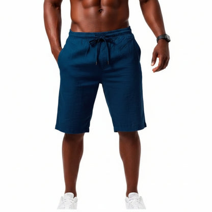 Men's Cotton Linen Casual Shorts
