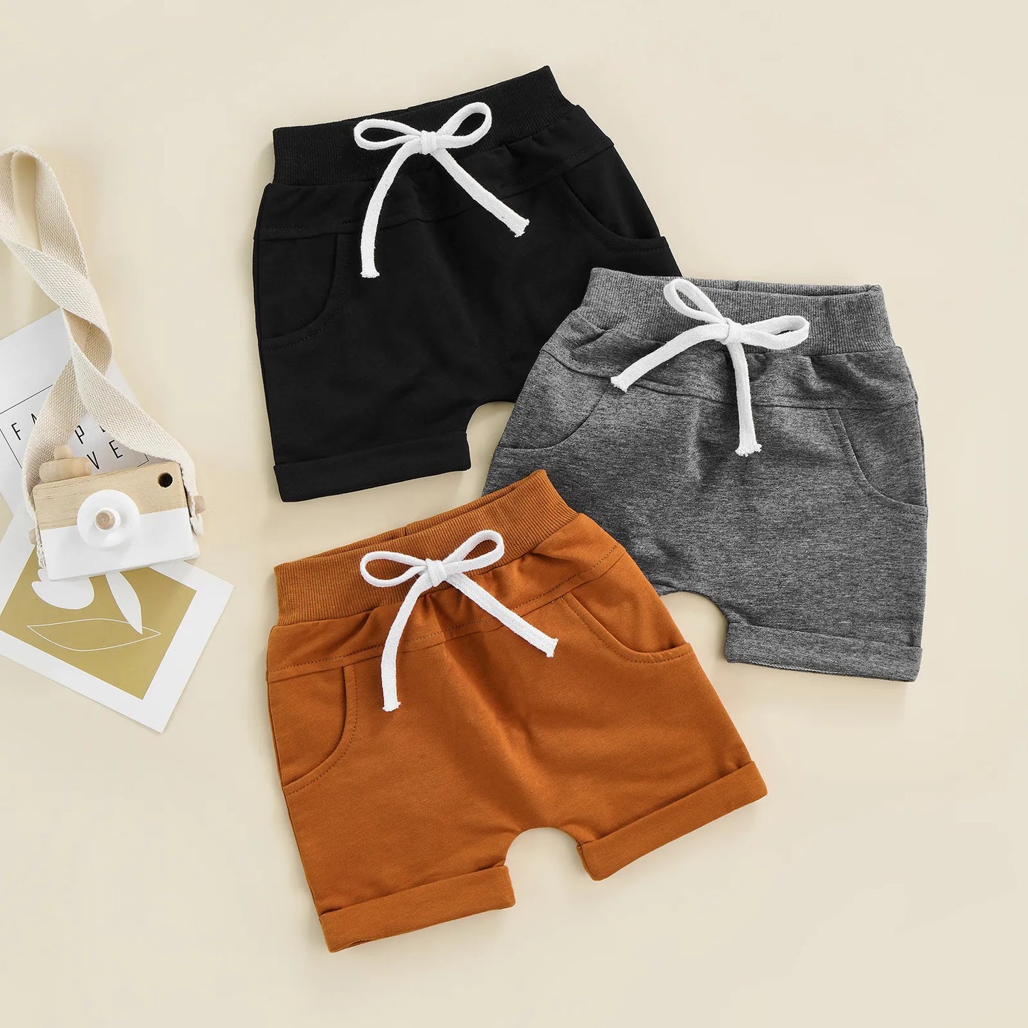 Casual Drawstring Shorts for Boys