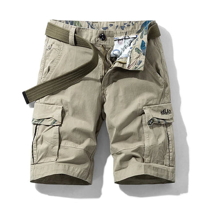 Men's Multi-Pocket Cotton Cargo Shorts | Quick-Dry Military Shorts in 13 Colors
