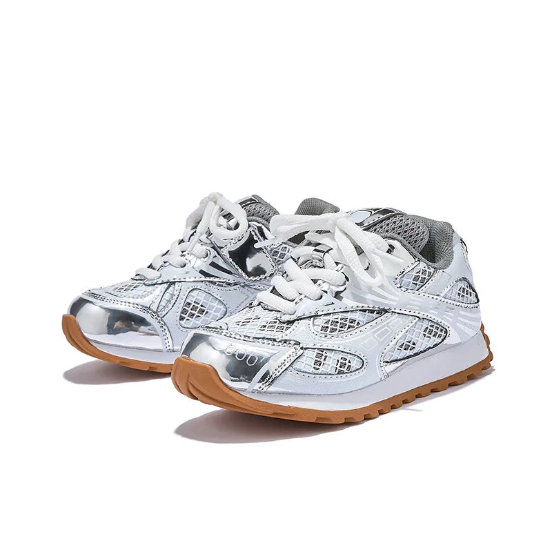 Boys Metallic Sneakers