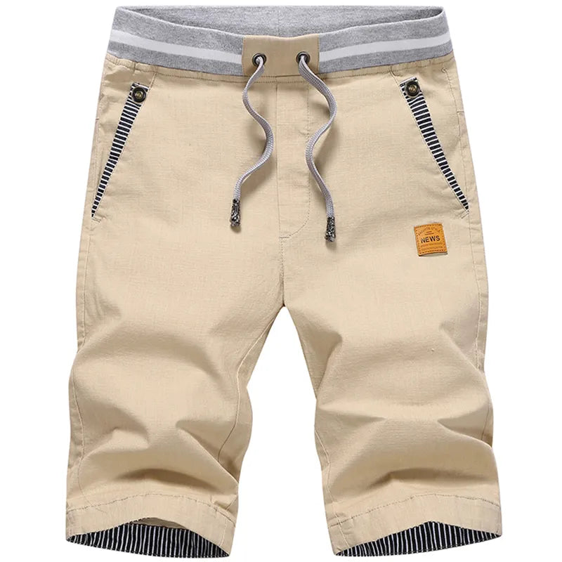 Men's Linen Cotton Casual Shorts