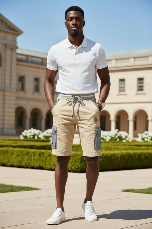 Men's Linen Cotton Casual Shorts