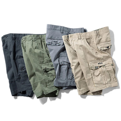 Men's Multi-Pocket Cotton Cargo Shorts | Quick-Dry Military Shorts in 13 Colors
