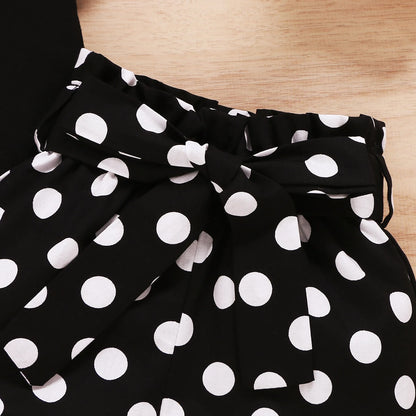 Baby Girls' 2-Piece Polka Dot Short Set