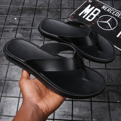 Men's PU Platform Roman Slide Sandals