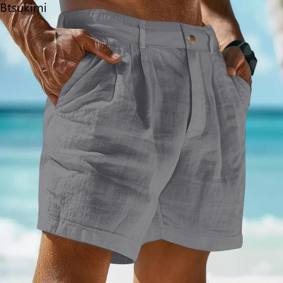 Men's Cotton Linen Shorts
