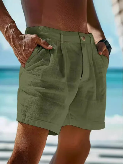 Men's Cotton Linen Shorts