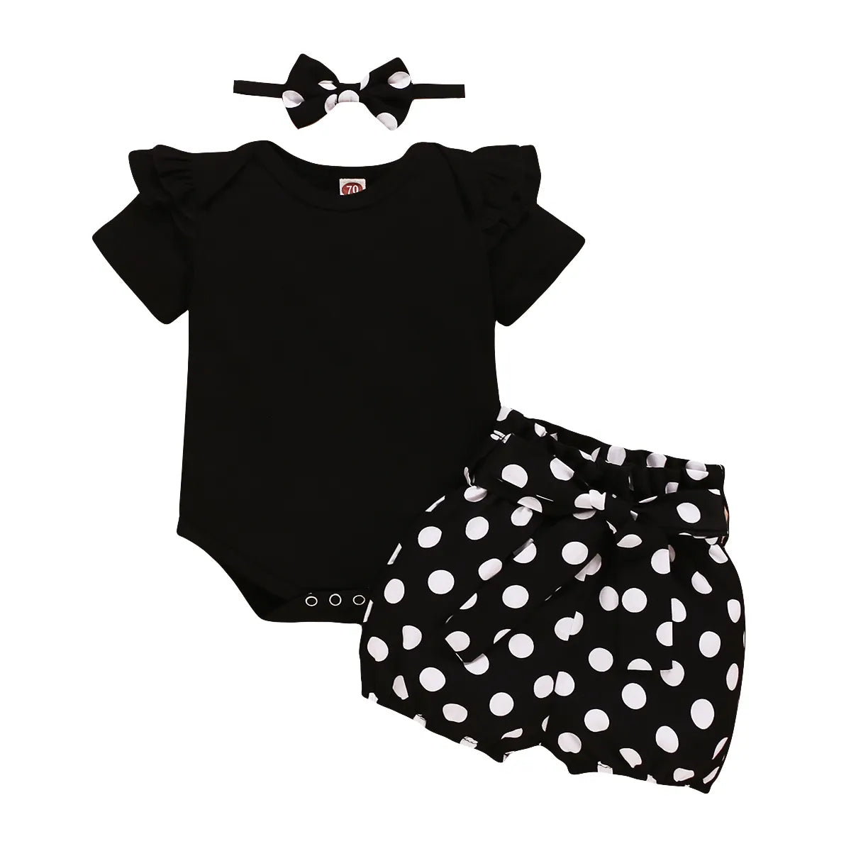 Baby Girls' 2-Piece Polka Dot Short Set