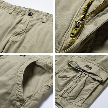 Men's Multi-Pocket Cotton Cargo Shorts | Quick-Dry Military Shorts in 13 Colors