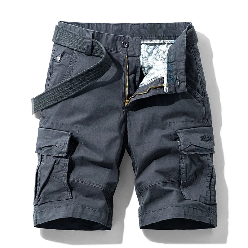 Men's Multi-Pocket Cotton Cargo Shorts | Quick-Dry Military Shorts in 13 Colors