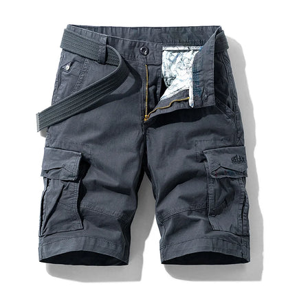 Men's Multi-Pocket Cotton Cargo Shorts | Quick-Dry Military Shorts in 13 Colors
