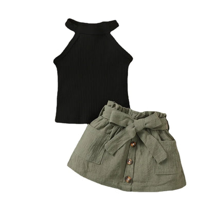 Baby Girls' Sleeveless Tank & Short Set