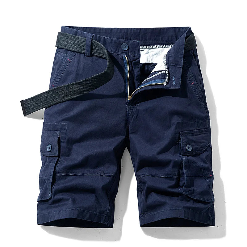 Men's Multi-Pocket Cotton Cargo Shorts | Quick-Dry Military Shorts in 13 Colors