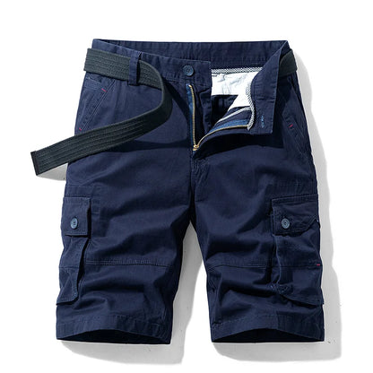 Men's Multi-Pocket Cotton Cargo Shorts | Quick-Dry Military Shorts in 13 Colors