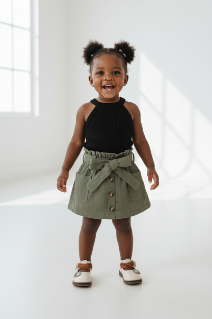 Baby Girls' Sleeveless Tank & Short Set