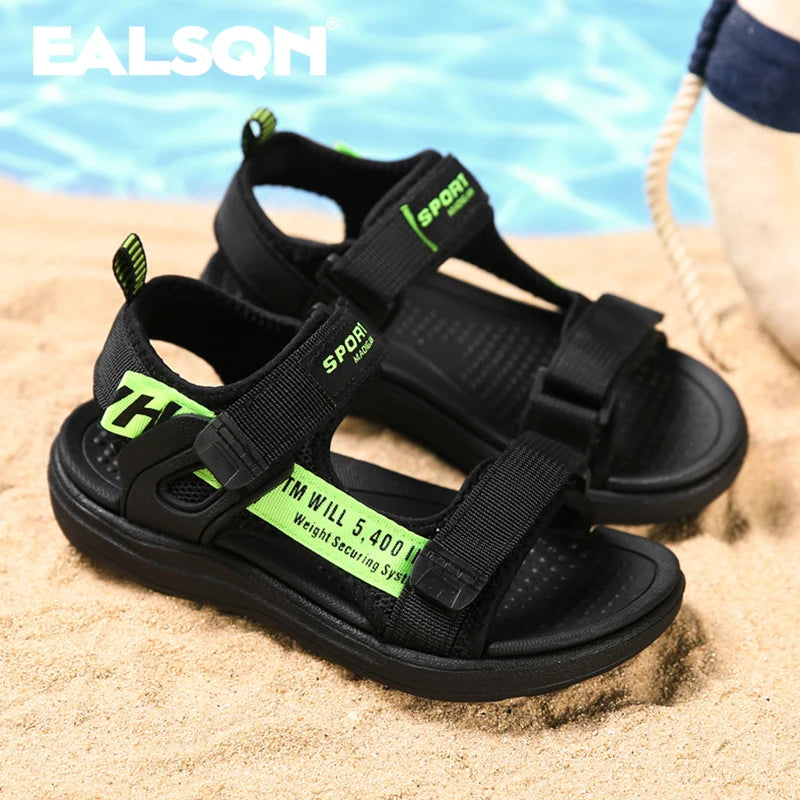 Youth Boys' Breathable Sport Sandals – Hook & Loop