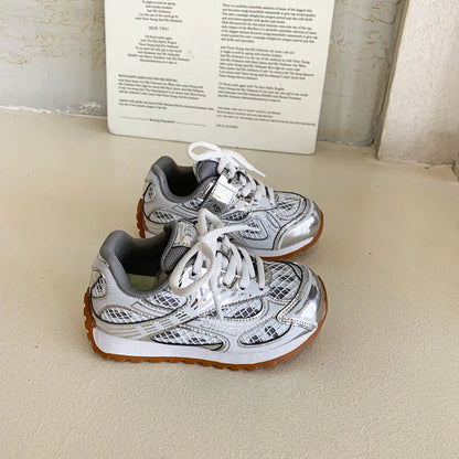 Boys Metallic Sneakers